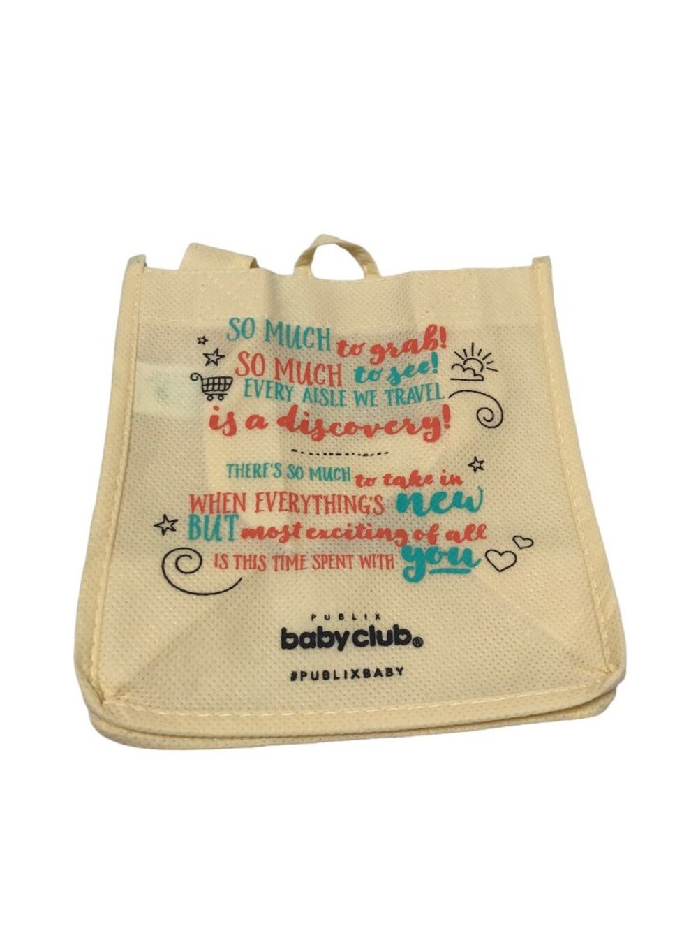 20 Publix Baby Club Mini Reusable Tote Bag 6x4 Party Favor Gift Bags Greenbag